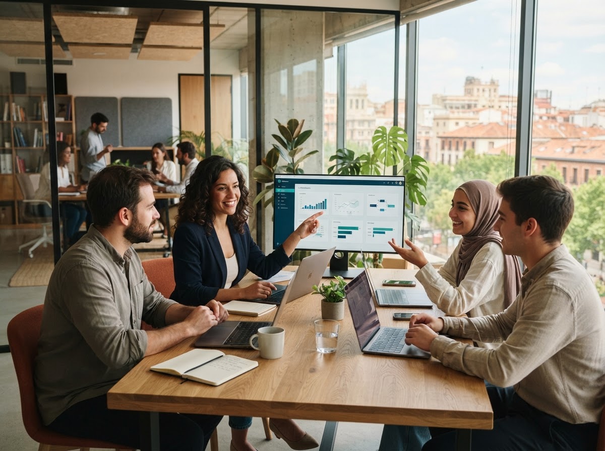 Vortex AI — equipo trabajando en modelos de análisis de datos financieros